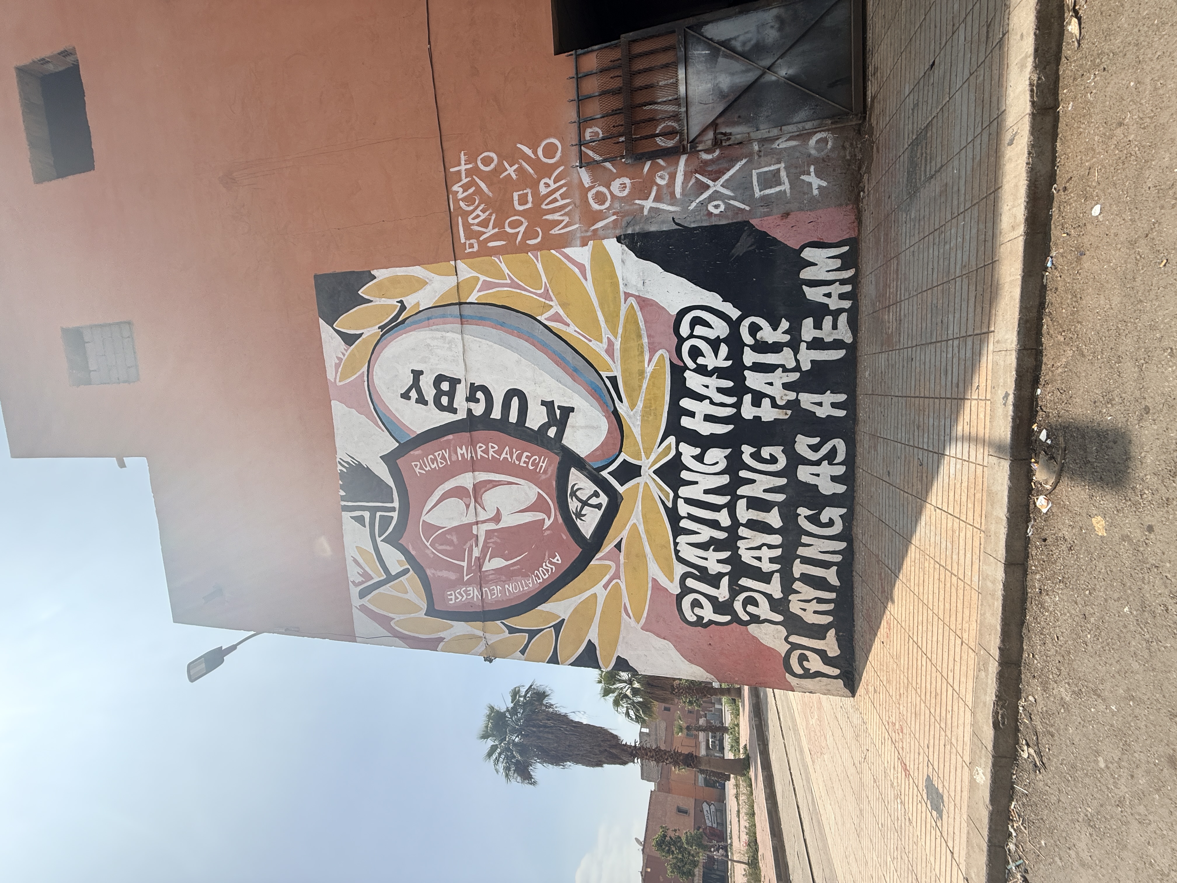 Initiation au rugby et moment de partage avec les jeunes du club de Marrakech